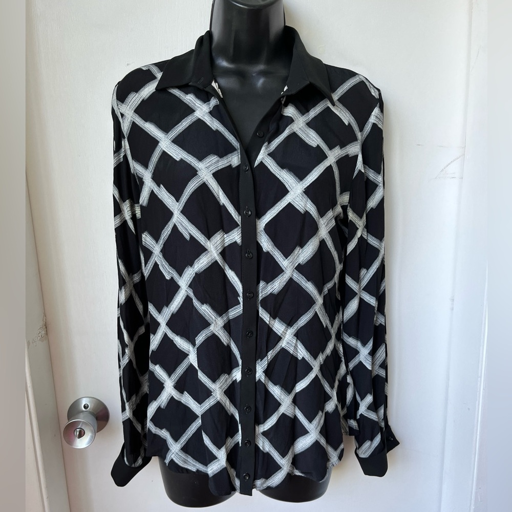 Anne Fontaine Sefana long sleeve blouse size 36